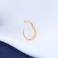 gold conch hoop - OUFER BODY JEWELRY