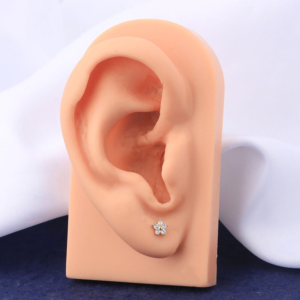 upper lobe stud - OUFER BODY JEWELRY