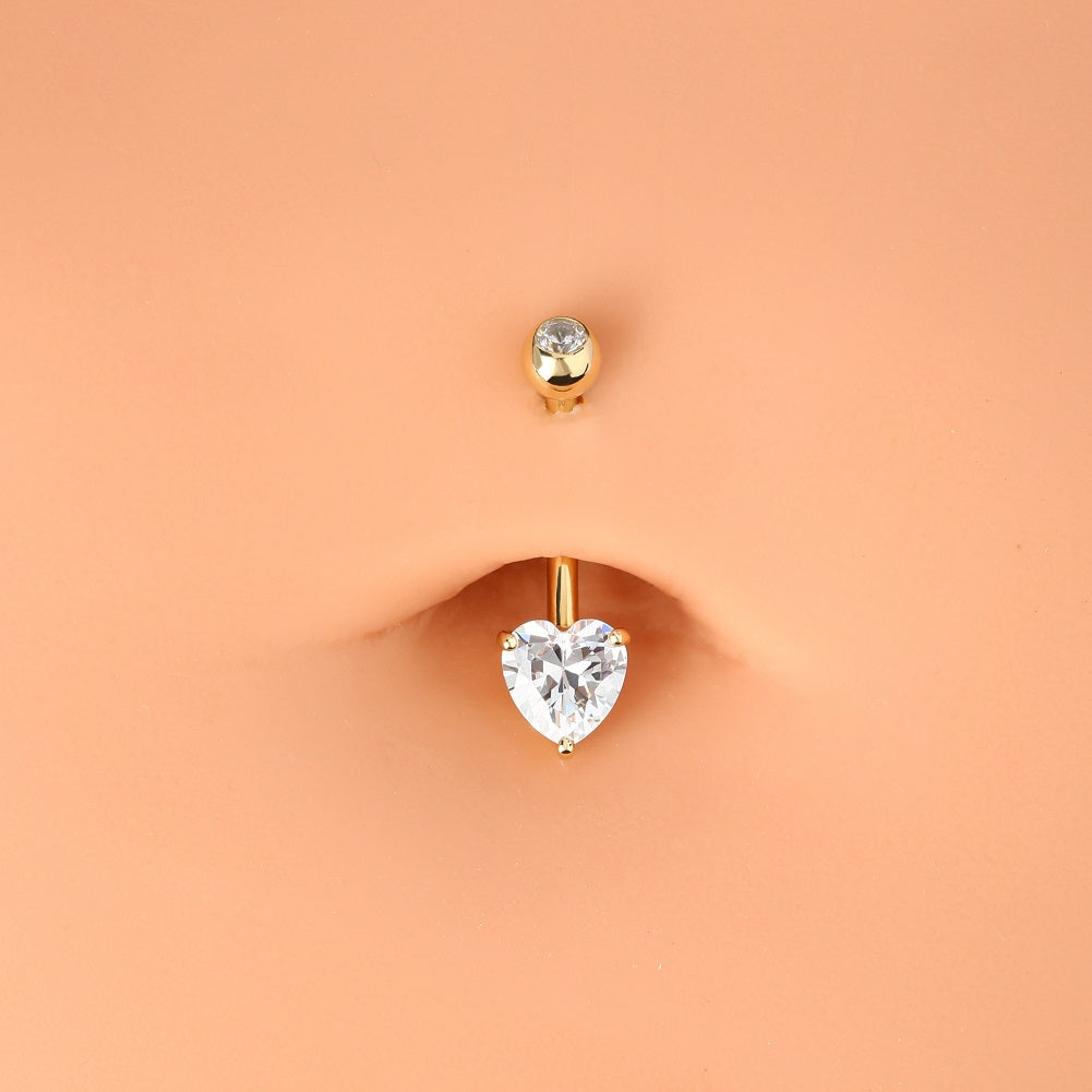 14 k gold belly button rings - OUFER BODY JEWELRY