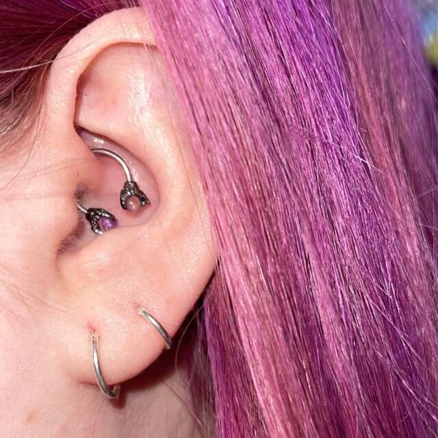 dragon daith earrings