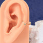 14K Gold 18G S-shaped Cartilage Helix Earring