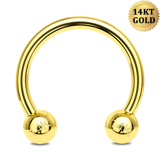 gold septum horseshoe