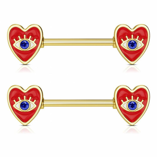 heart nipple ring jewelry