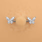 silver butterfly nipple piercing