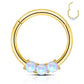 gold opal septum ring
