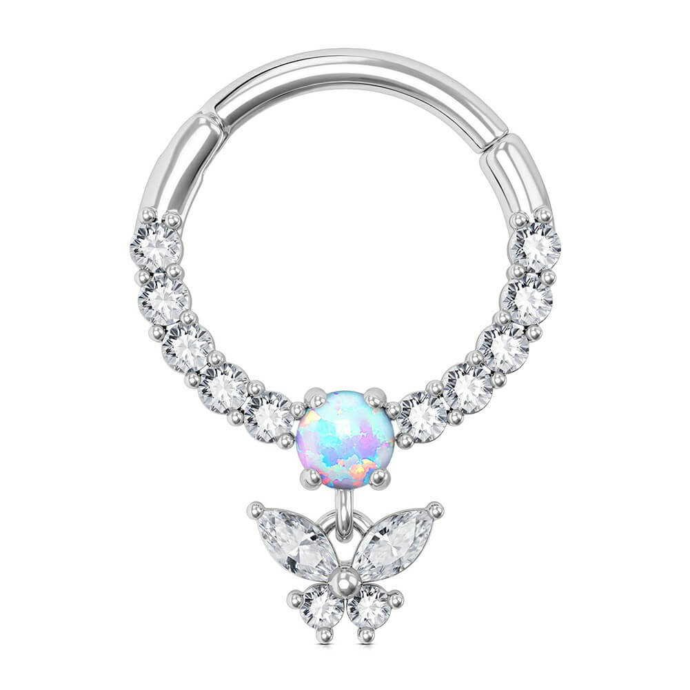 butterfly dangle septum jewelry