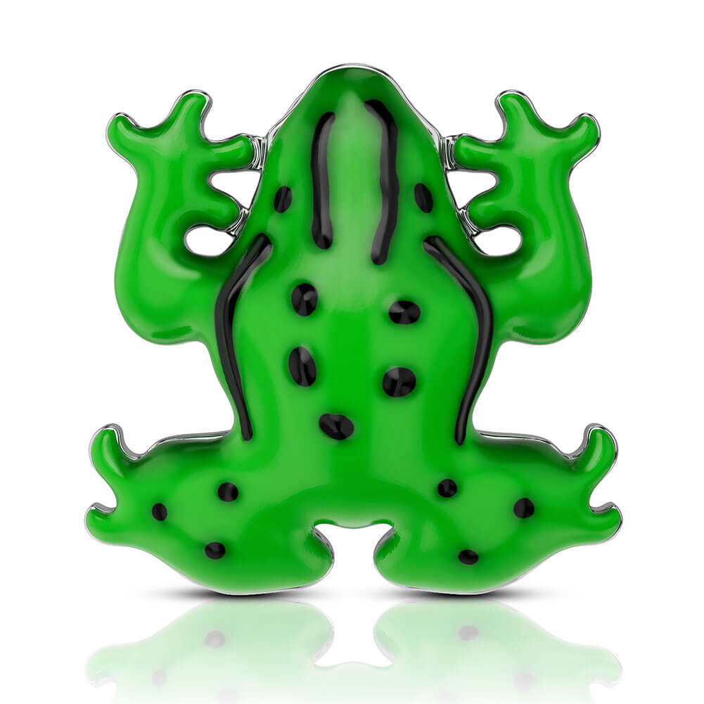 14G Titanium Green Tree Frog Dermal Anchor