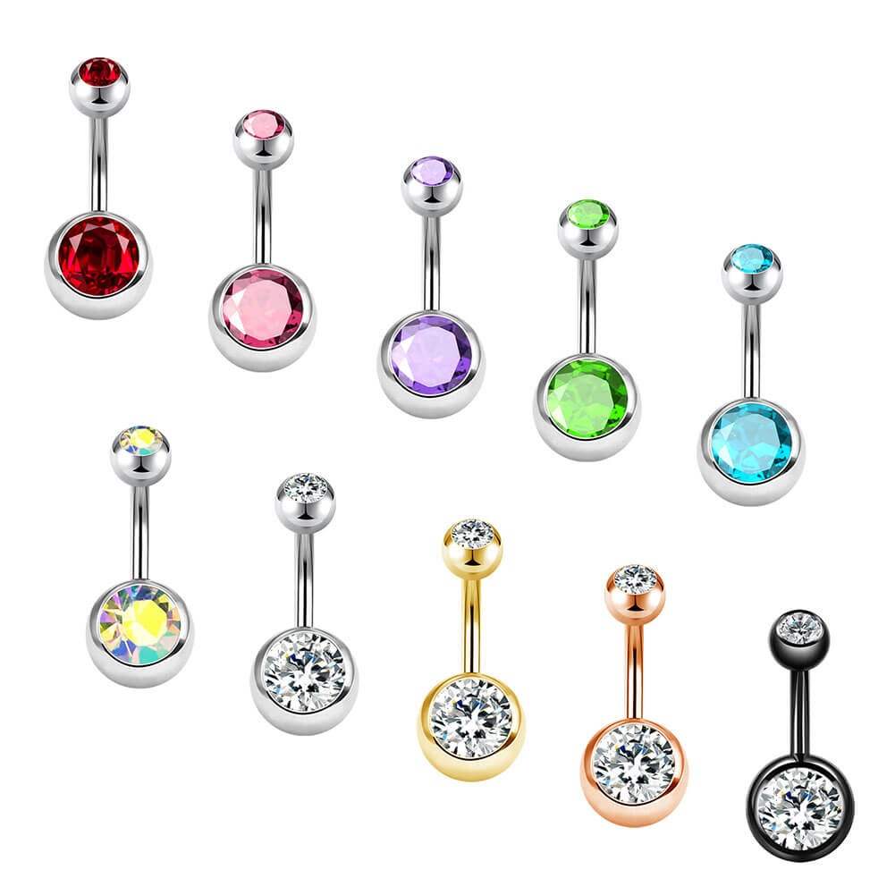 14mm belly button rings