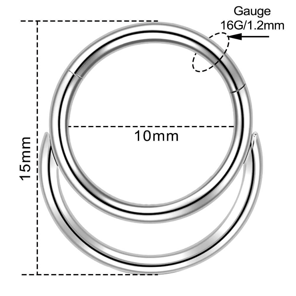 10mm layered septum ring