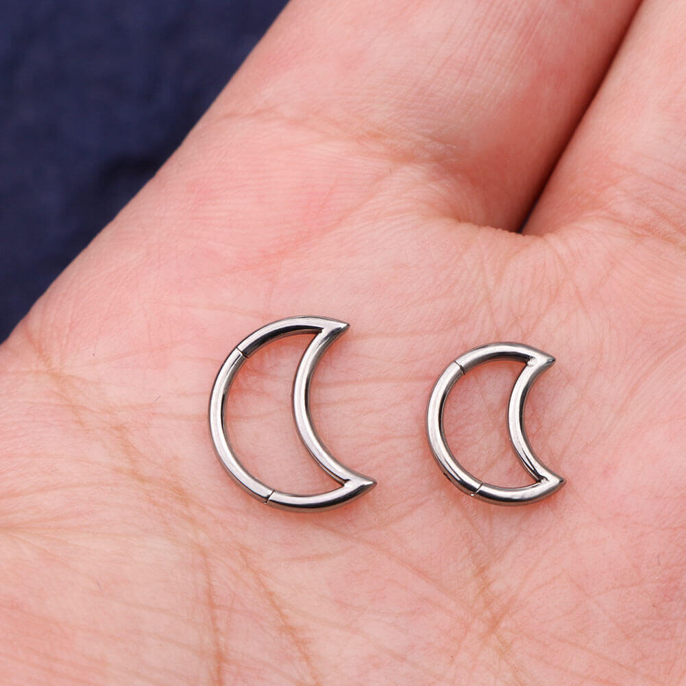 moon titanium daith earring 