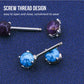 14G Opal and Turquoise Gemstone Nipple Barbells Jewelry - OUFER BODY JEWELRY 